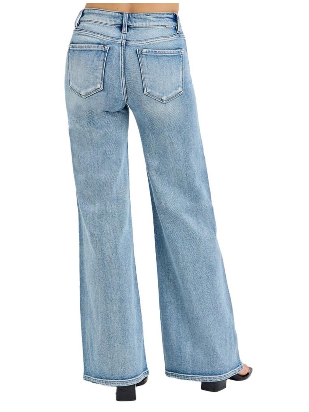 Risen Jeans Women's Flare Front Pocket Jeans Size 31. - Picture 3 of 13